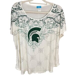 P. Michael Michigan State Spartans Tee White Green